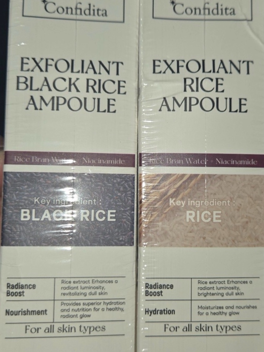 Exfoliant Black Rice Ampoule — Black